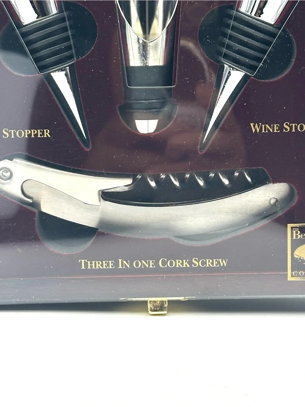 Wine Connoisseur 4 Pc Wine Cork Screw Set NIB
